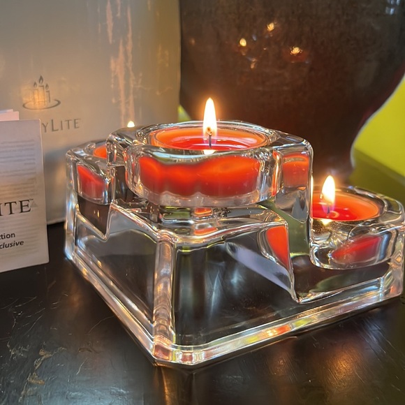 PartyLite Lead Crystal Collection 3 Tier candle holder-PartyLite Gifts Exclusive - Picture 6 of 13